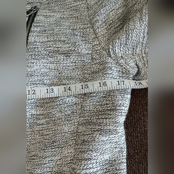 Banana Republic Textured Moto Jacket Women's Medium Asymmetrical Zip Blazer - Picture 7 of 12